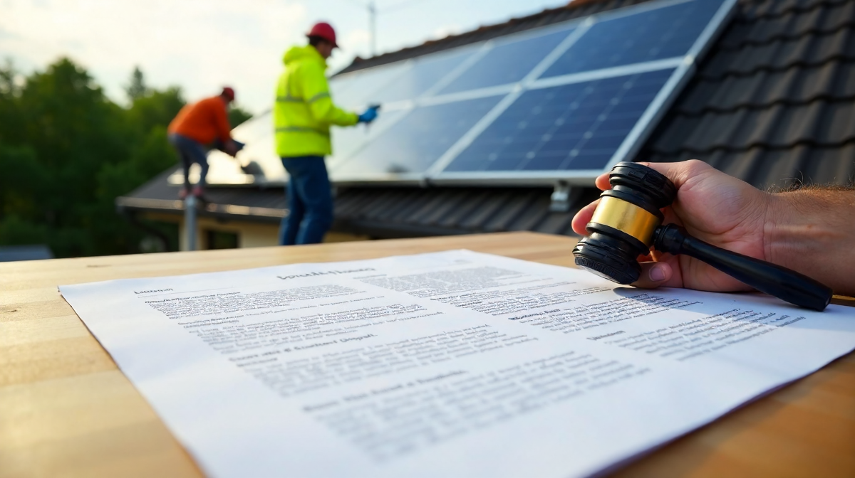 Rechtliche Aspekte der Solaranlageninstallation: Genehmigungen, Verträge, Versicherungen